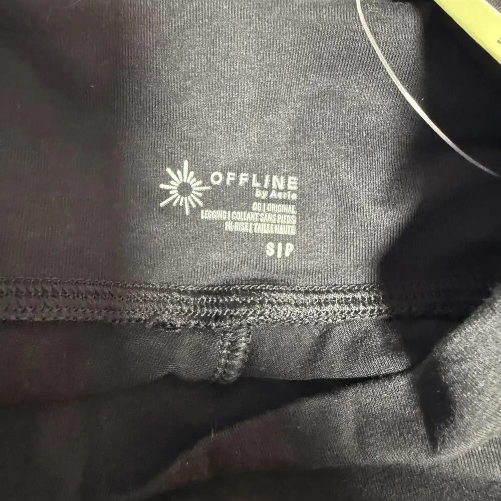 Offline by Aerie‎ Black High Rise OG Legging SZ S NWT MSRP $39.95 Preppy Layer